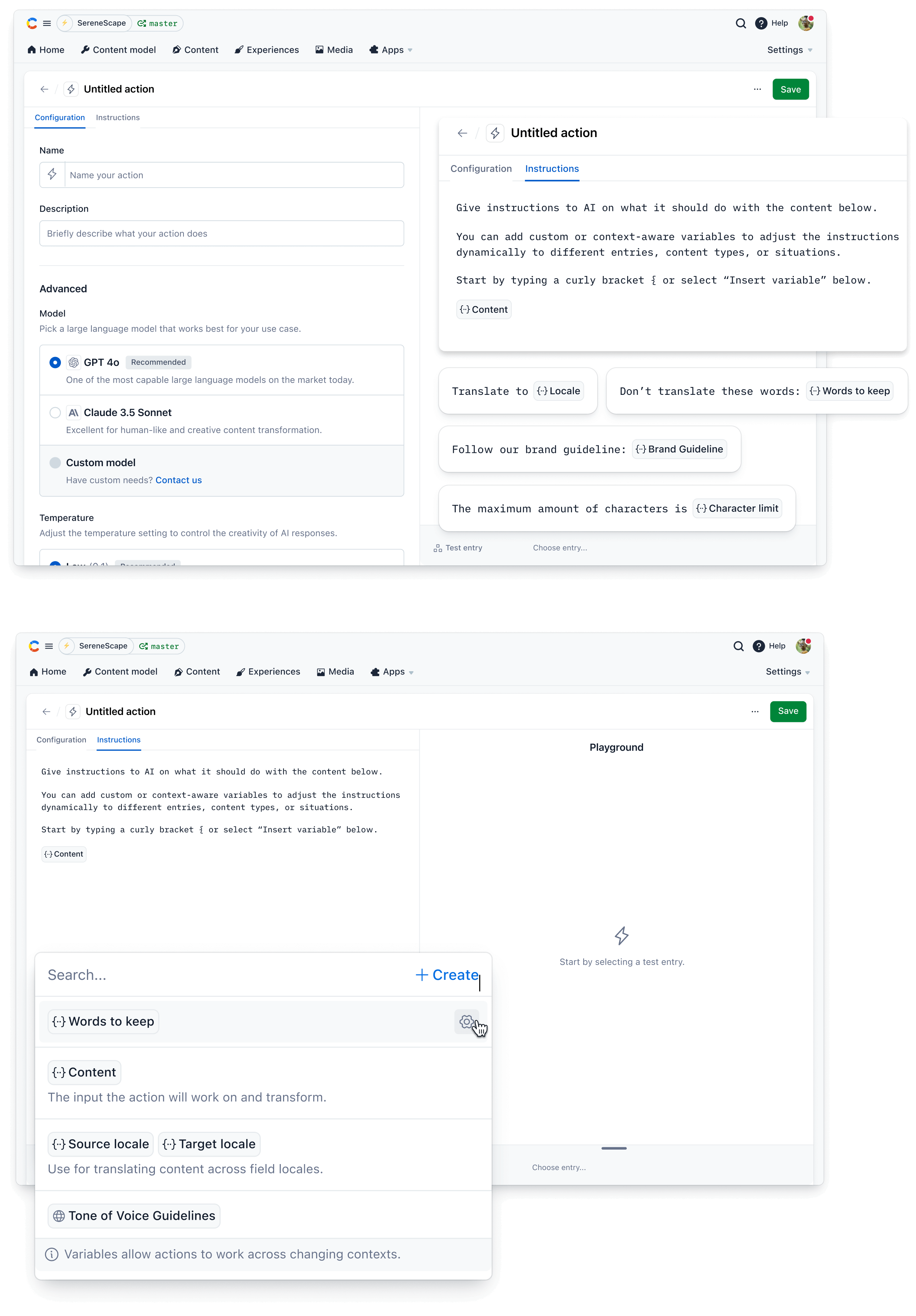 Setting up AI Actions